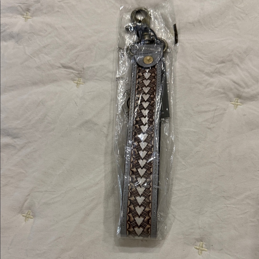 Beautiful Myra Bag Keychain with Heart Pattern